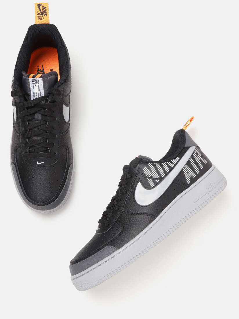 Buy Nike Men Black Air Force 1 07 LV8 2 Leather Sneakers Casual Shoes for Men 10930356 Myntra