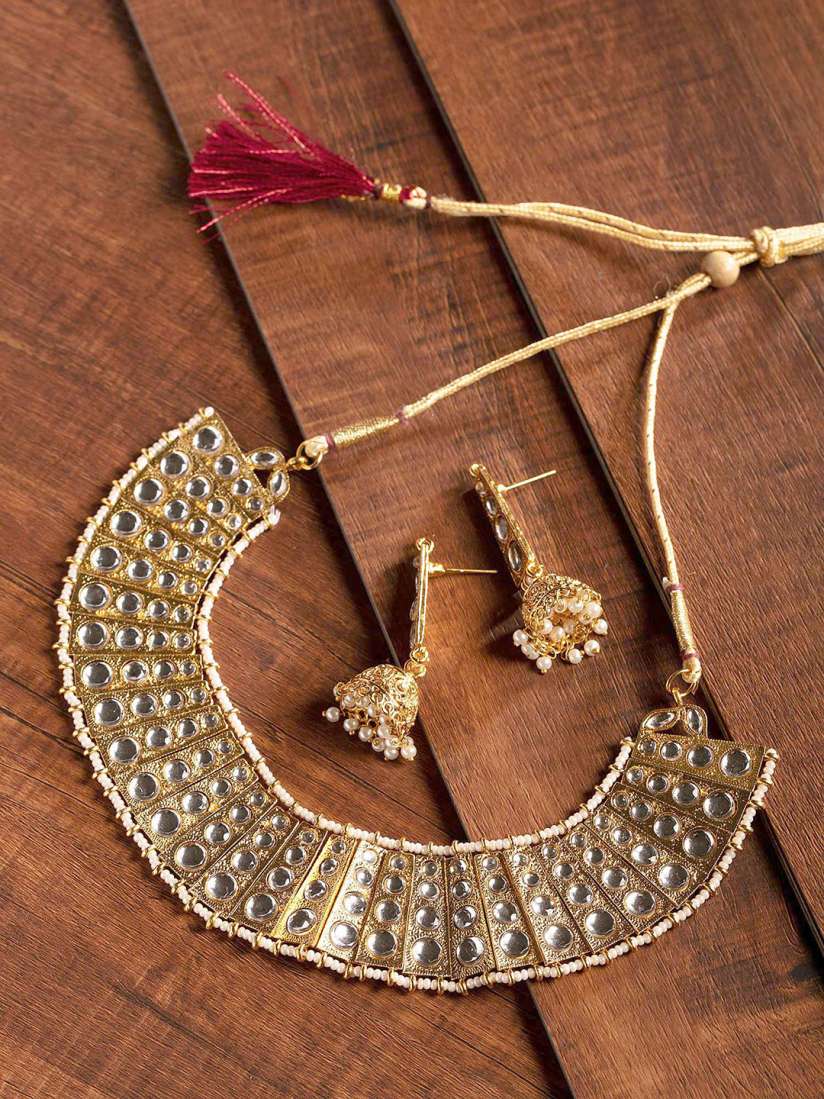 Kundan jewellery myntra 2025