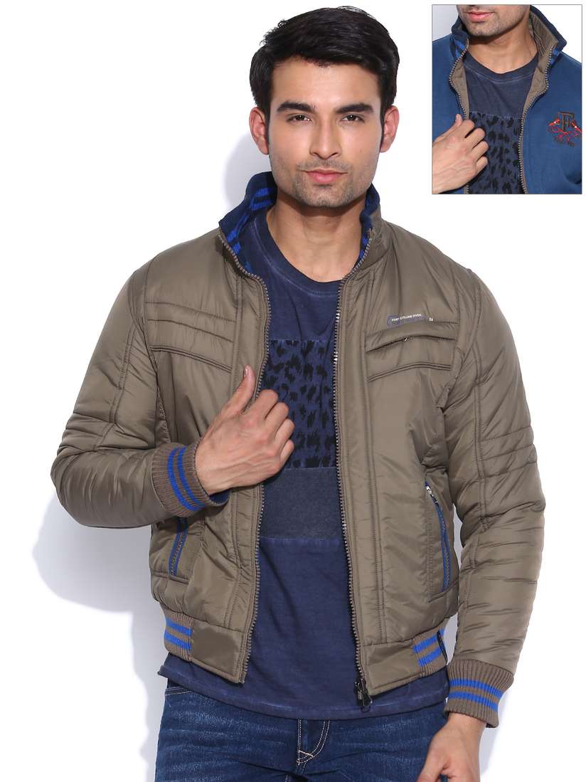 Buy Fort Collins Brown Navy Padded Reversible Jacket Jackets