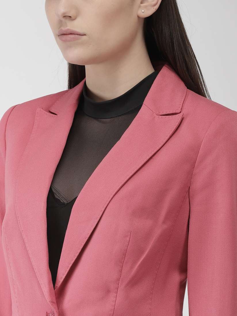 Buy Marks Spencer Women Pink Solid Single Breasted Formal Blazer Blazers for Women 10948092 Myntra