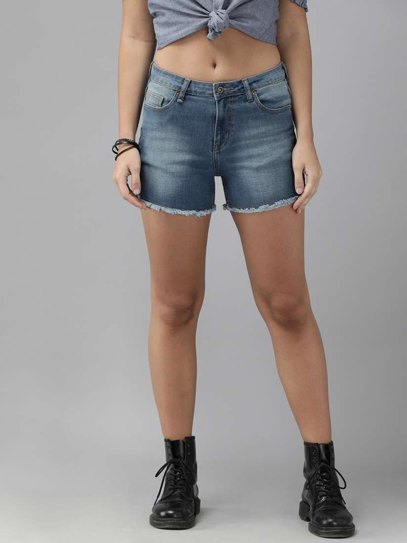 Myntra denim shorts store