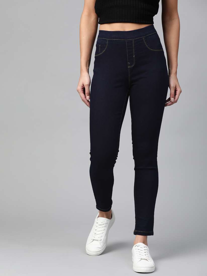 Buy The Roadster Lifestyle Co Women Pack Of 2 Solid Super Skinny Jeggings Jeggings for Women 10967638 Myntra