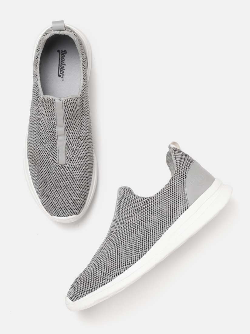 Textured slip on sneakers hot sale