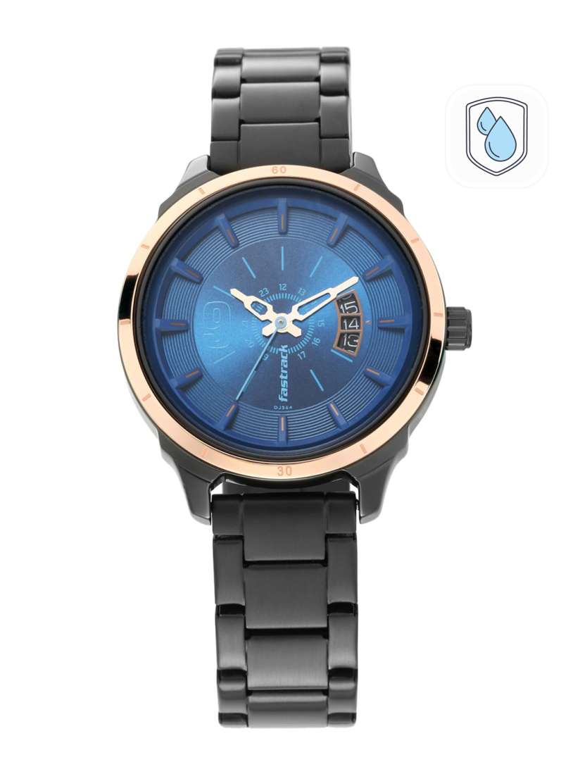 All nighters black dial metal strap watch shop