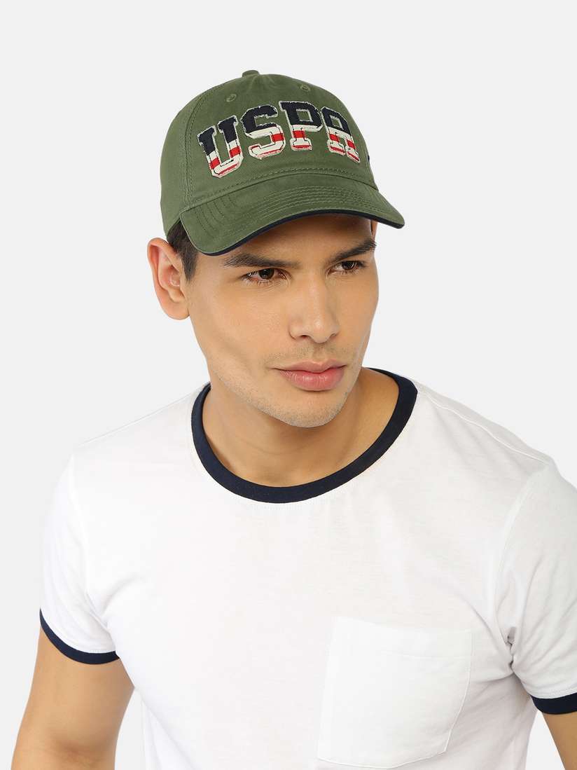 Military Green Polo Caps Polo Men Olive Green Solid Baseball Cap