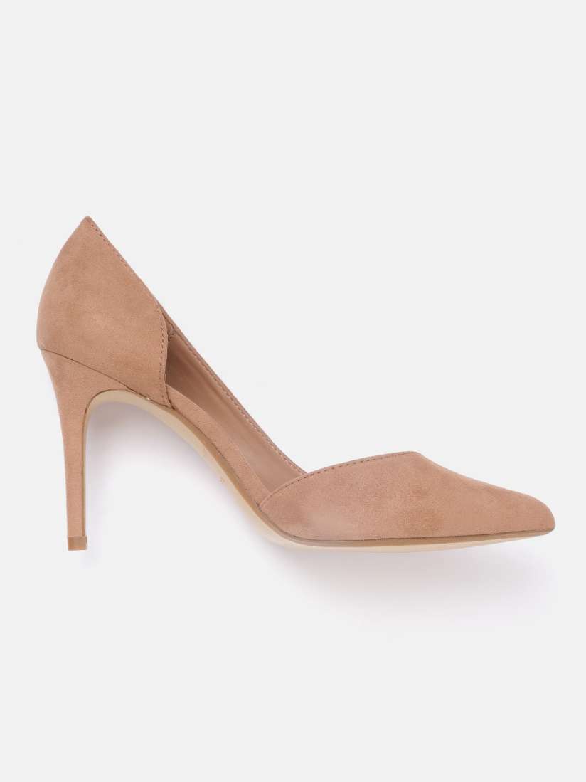 Buy MANGO Women Beige Solid Pumps Heels for Women 10991568 Myntra
