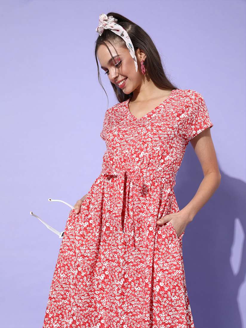Coral sun dresses top
