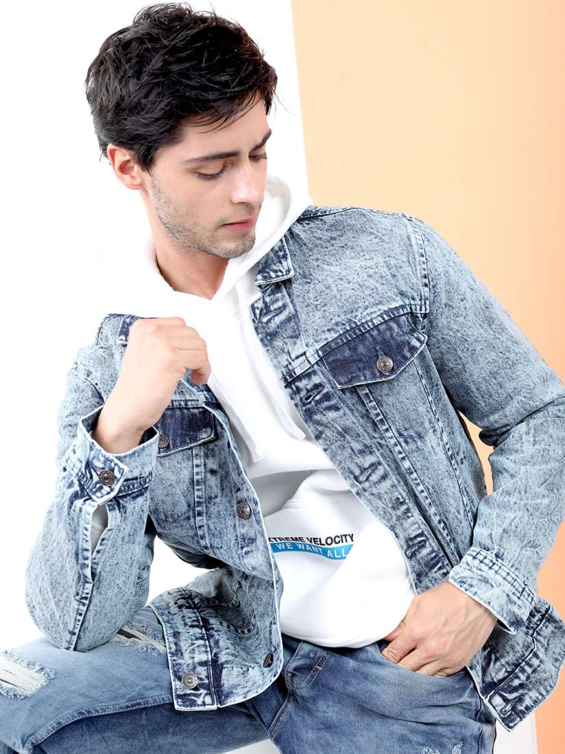 Jeans jacket for man cheap