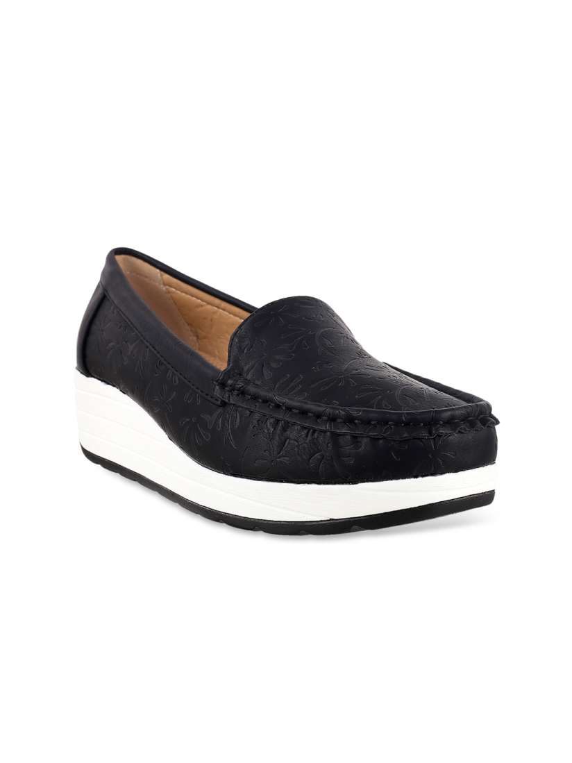 Buy Mochi Women Black Loafers Casual Shoes for Women 1100984 Myntra