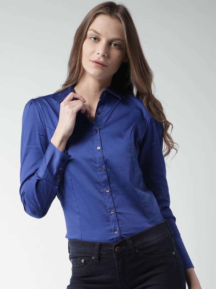 Smart casual blue shirt new arrivals