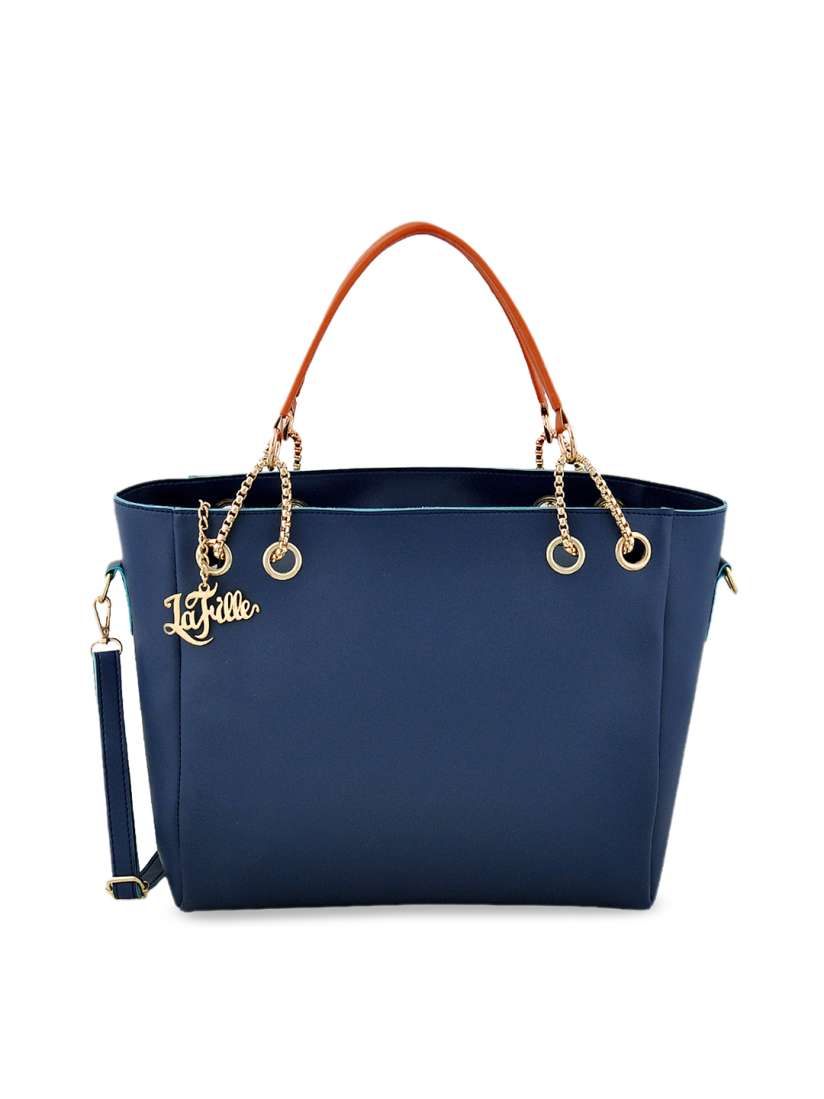 Buy Lafille Blue Pack of 3 Solid Handbags Handbags for Women 11020320 Myntra