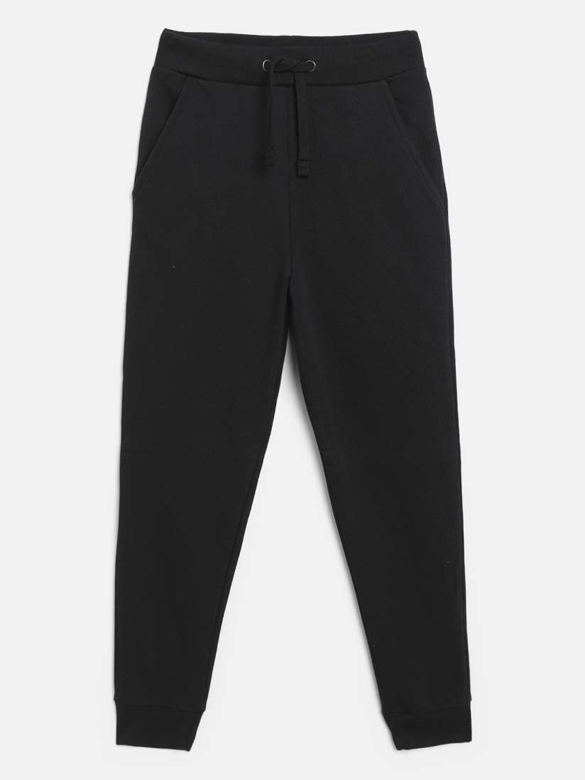 Buy Marks Spencer Kids Black Solid Joggers Track Pants for Unisex Kids 11030890 Myntra