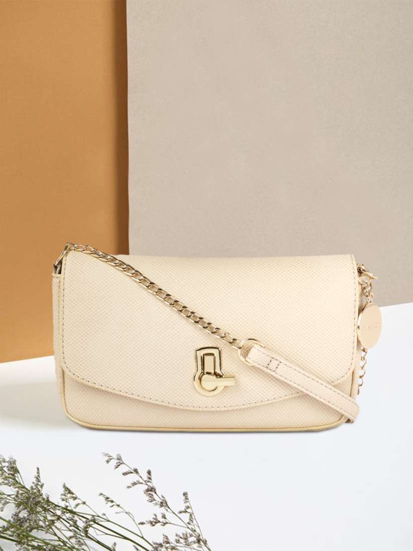 Buy Caprese Off White Solid Sling Bag Handbags for Women 11033186 Myntra