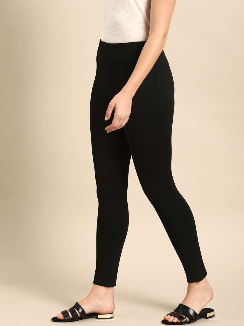 Black skinny treggings cheap