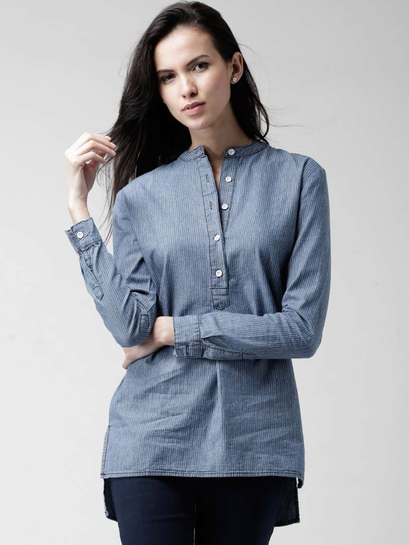 Denim tops forever 21 store