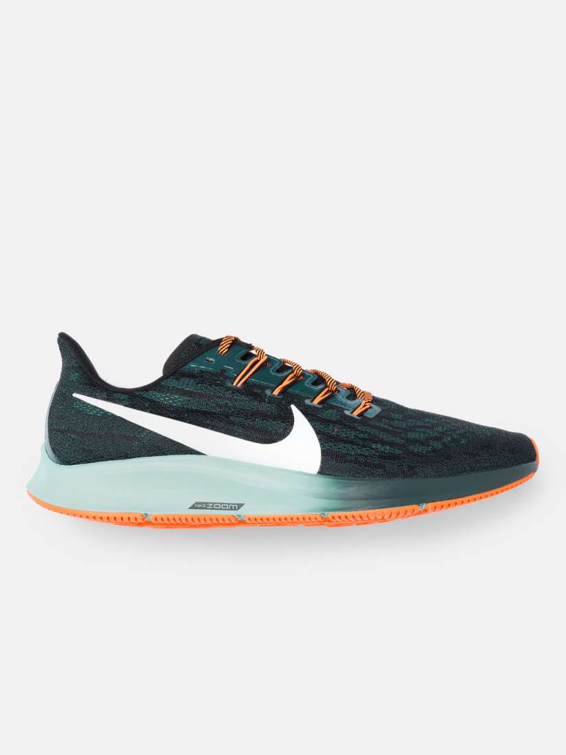 Buy Nike Men Black Green AIR ZOOM PEGASUS 36 HKNE Running Shoes Sports Shoes for Men 11045468 Myntra