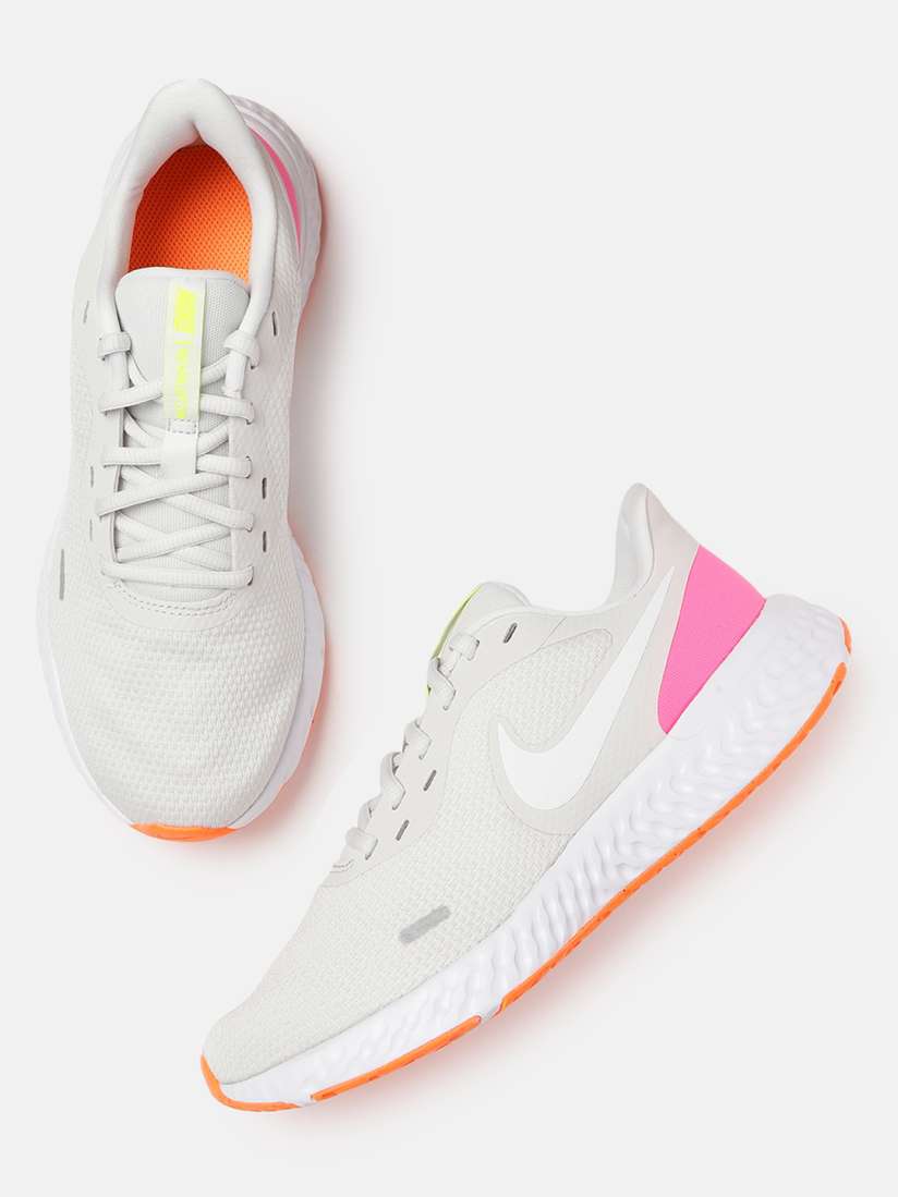 Buy Nike Women Off White REVOLUTION 5 Running Shoes Sports Shoes for Women 11045470 Myntra