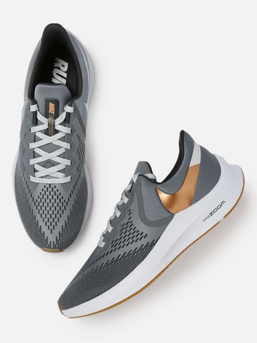 Buy Nike Men Grey ZOOM WINFLO 6 Running Shoes Sports Shoes for Men 11045492 Myntra