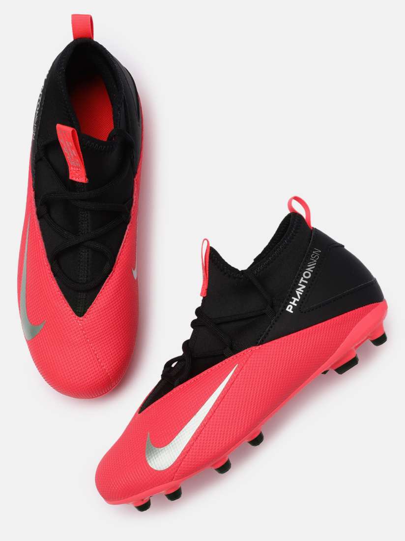 Buy Nike Kids Black Neon Pink PHANTOM VSN 2 CLUB Football Shoes Sports Shoes for Unisex Kids 11045510 Myntra