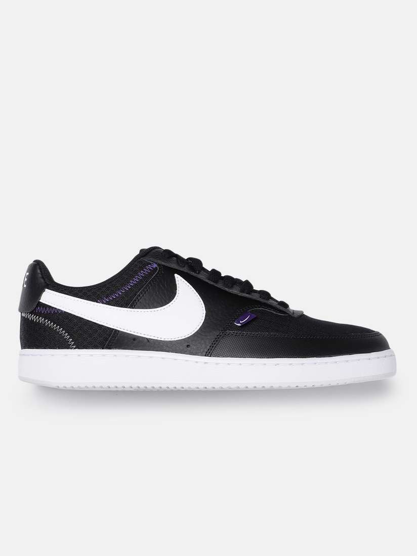 nike black court vision low premium trainers