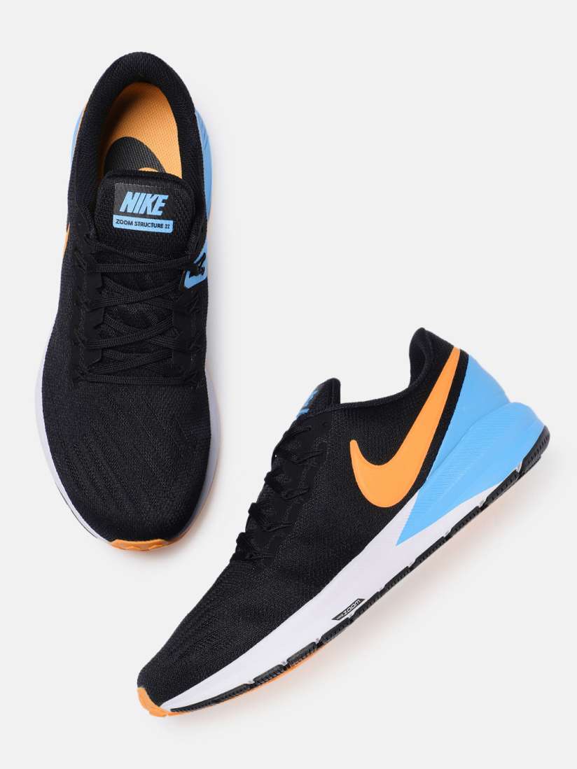 Buy Nike Men Black AIR ZOOM STRUCTURE 22 Running Shoes Sports Shoes for Men 11045650 Myntra