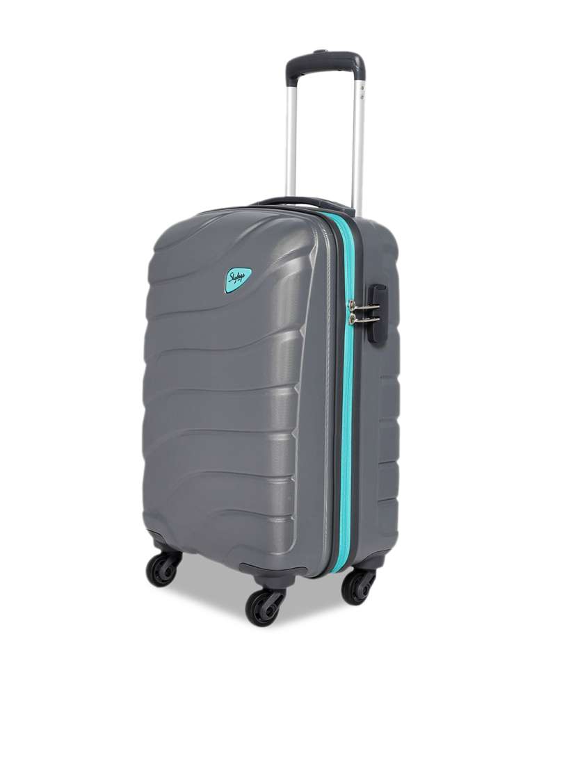 Buy SKYBAGS Grey Solid HI VOL Hard Sided Cabin Trolley Suitcase Trolley Bag for Unisex 11046584 Myntra