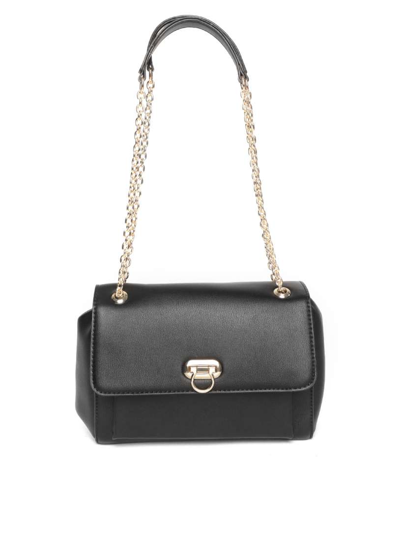 Buy Forever New Black Solid Shoulder Bag Handbags for Women 11055550 Myntra