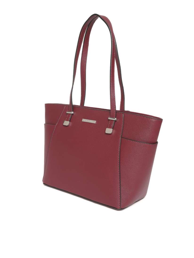 Buy Forever New Burgundy Solid Shoulder Bag Handbags for Women 11055618 Myntra