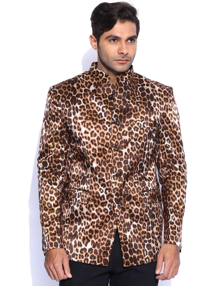 Tiger print blazer mens discount