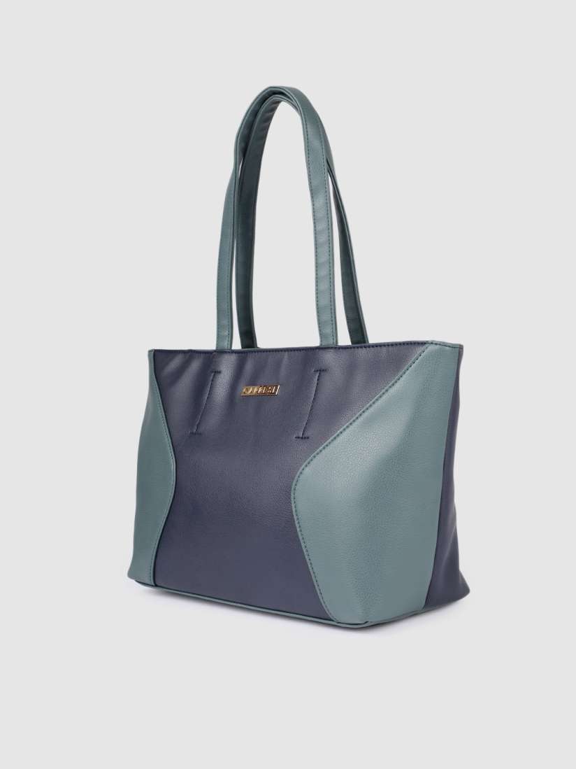 Buy Caprese Navy Blue Green Colourblocked Shoulder Bag Handbags for Women 11066488 Myntra