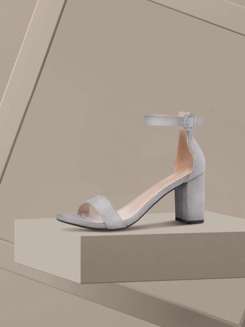 Buy Allen Solly Women Grey Mid Top Solid Heels Heels for Women 11074908 Myntra