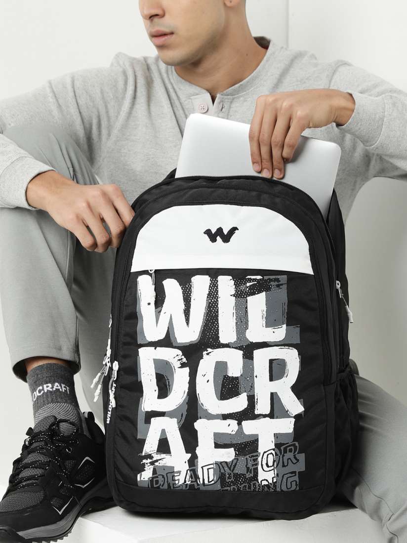 Buy Wildcraft Unisex Black White Brand Logo Printed Backpack LP 10 Backpacks for Unisex 11086368 Myntra