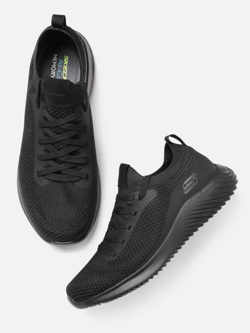 Skechers shoes for men black hot sale