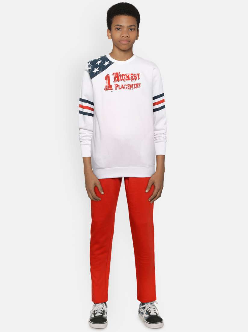 Buy Sweet Dreams Boys White Red Printed Detail Tracksuit Tracksuits for Boys 11094248 Myntra