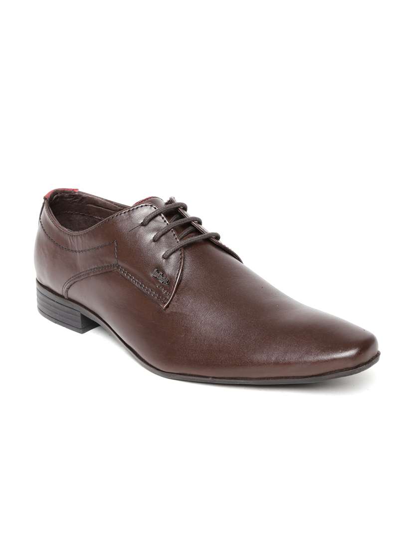 Buy Lee Cooper Men Coffee Brown Leather Formal Shoes Formal Shoes for Men 1109735 Myntra