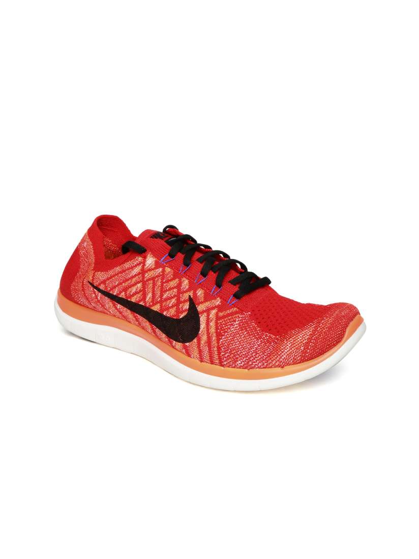 Buy Nike Men Red Free 4.0 Flyknit Running Shoes Sports Shoes for Men 1109832 Myntra