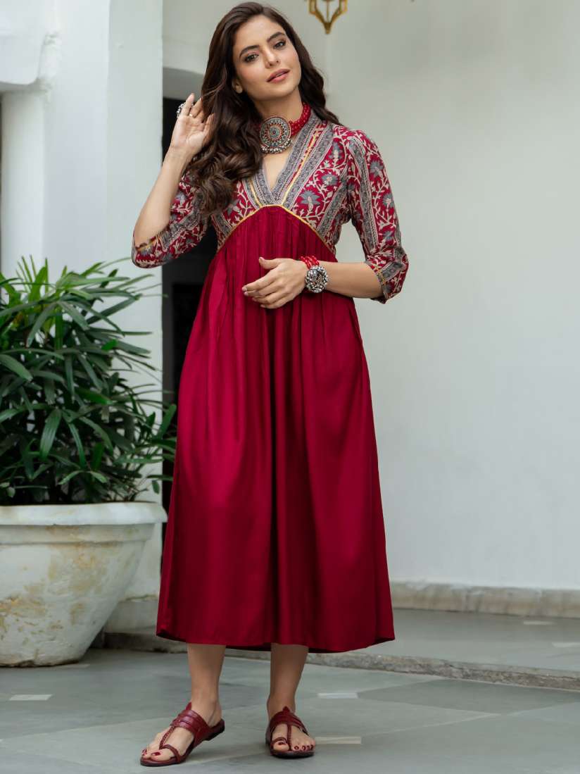 Grey red dress clearance