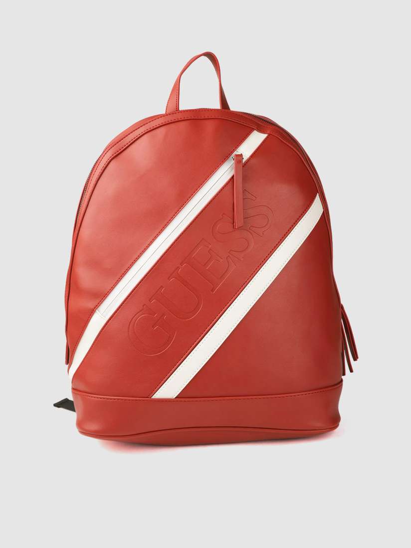 Buy GUESS Women Red Striped Laptop Backpack Backpacks for Women 11101878 Myntra
