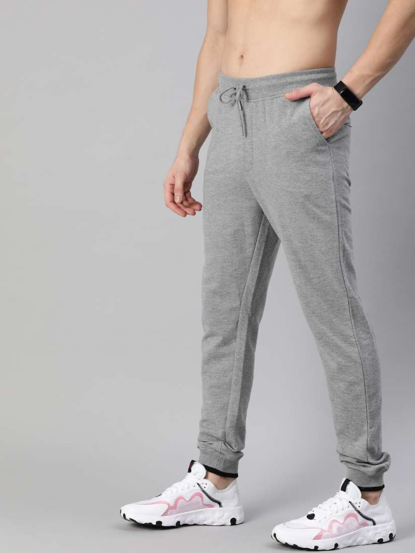 Buy Harvard Men Grey Melange Solid Joggers Track Pants for Men 11109680 Myntra