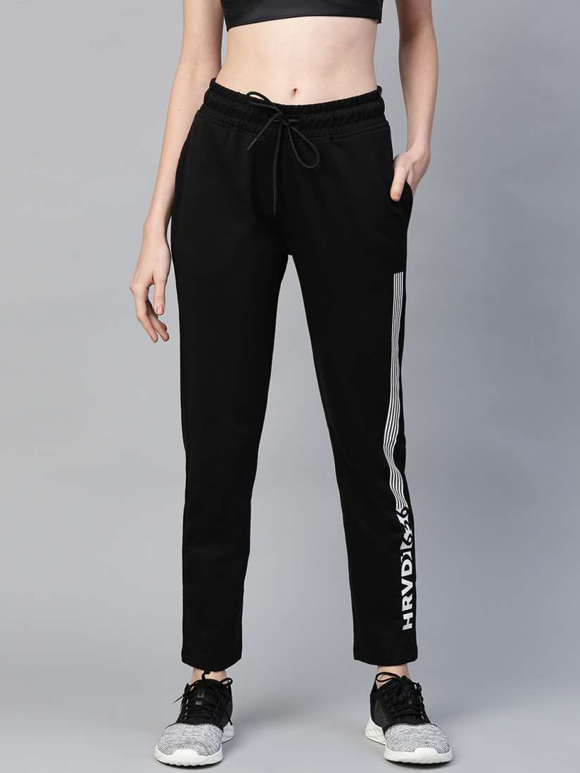 Buy Harvard Women Black Solid Track Pants Track Pants for Women 11109812 Myntra
