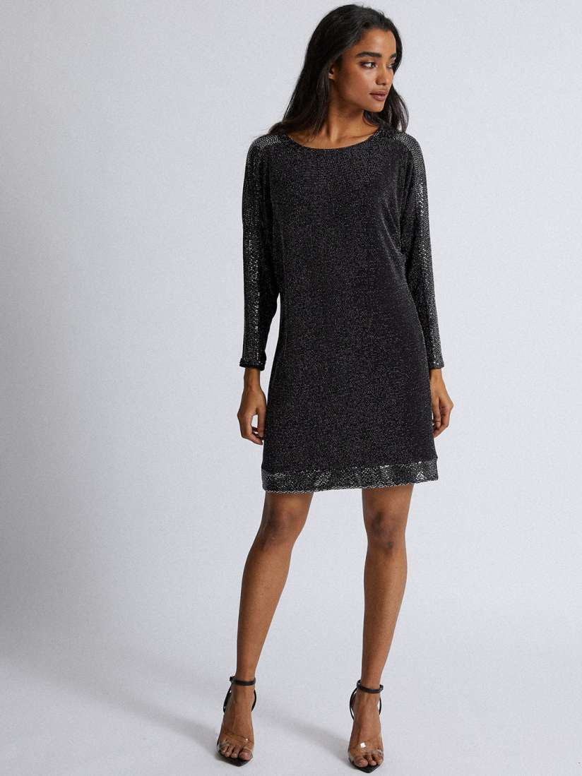 Buy DOROTHY PERKINS Women Black Petite Embellished A Line Dress Dresses for Women 11126072 Myntra