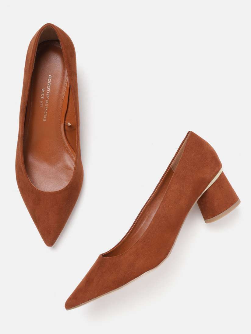 Buy DOROTHY PERKINS Women Brown Solid Pumps Heels for Women 11128062 Myntra