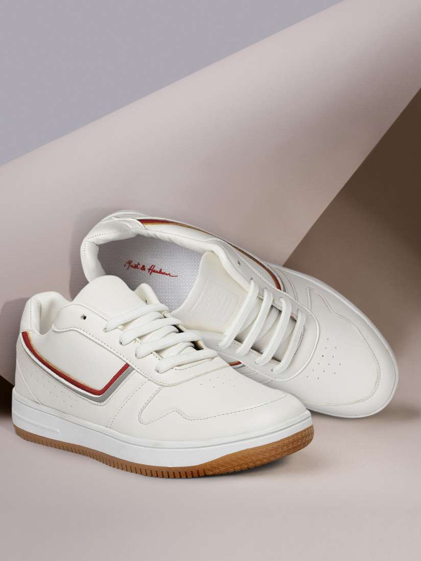 Buy Mast Harbour Men White Sneakers Casual Shoes for Men 11134020 Myntra