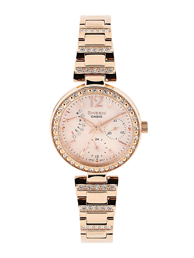 Buy CASIO Sheen Women Pink Multi Dial Watch SHE 3043PG 9AUDR SX162 Watches for Women 1113781 Myntra