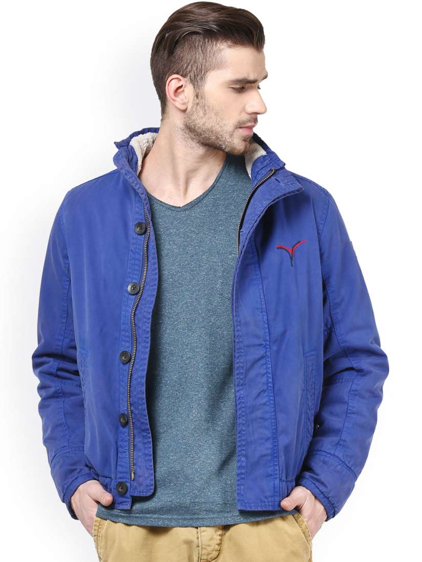 Buy Monteil Munero Blue Jacket Jackets for Men 1113828 Myntra