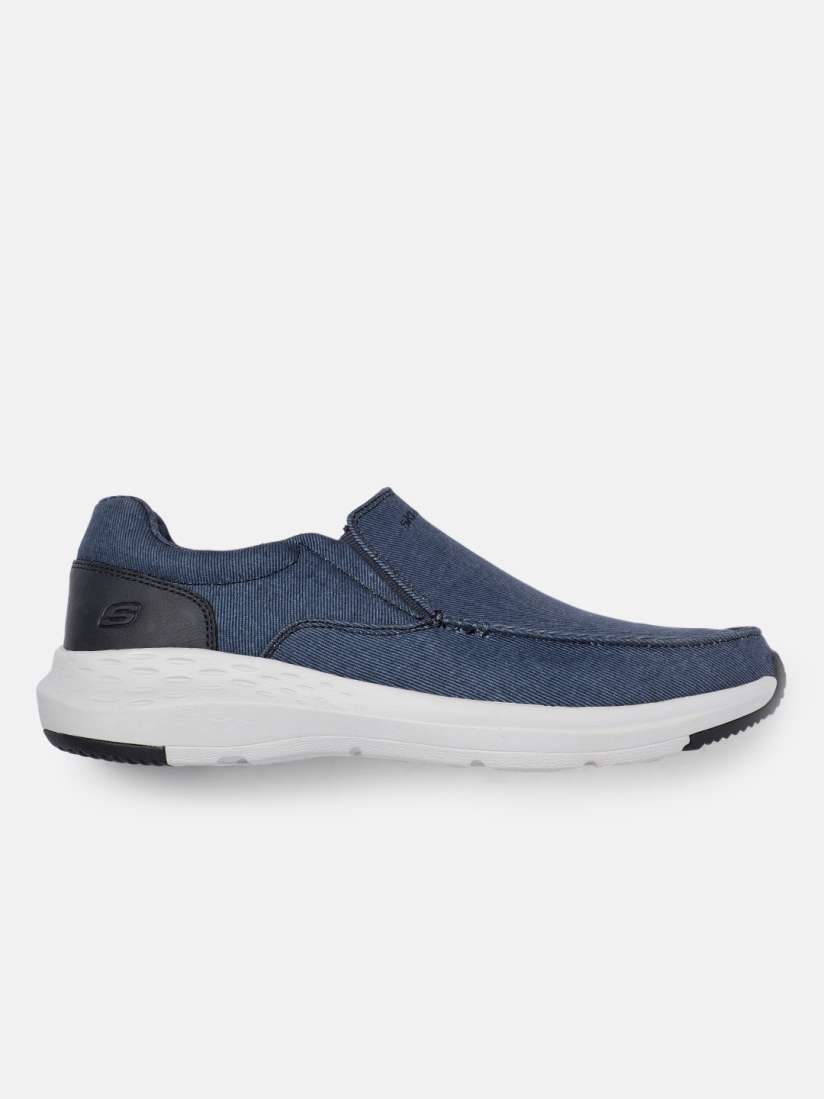 Buy Skechers Men Blue PARSON TREST Slip On Sneakers Casual Shoes for Men 11141168 Myntra