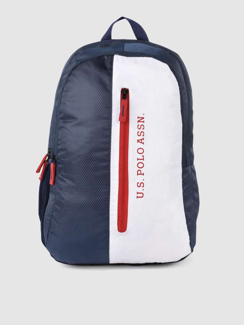 Buy U.S. Polo Assn. Unisex Navy Blue White Brand Logo Backpack Backpacks for Unisex 11148384 Myntra