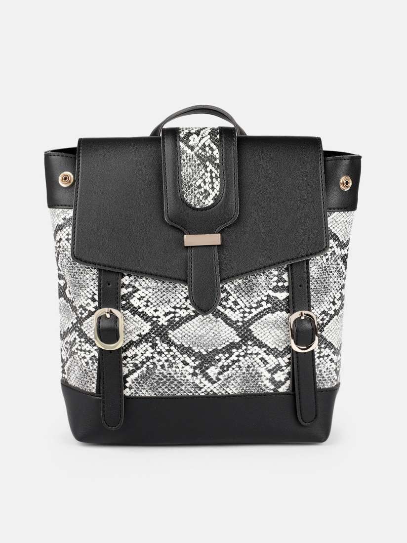 Snake print backpack online