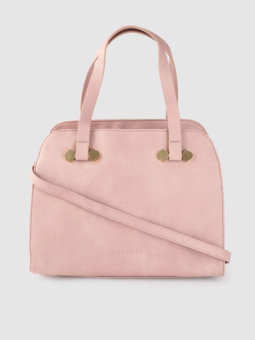 Buy Caprese Pink Solid Handheld Bag with Detachable Sling Strap Handbags for Women 11152812 Myntra