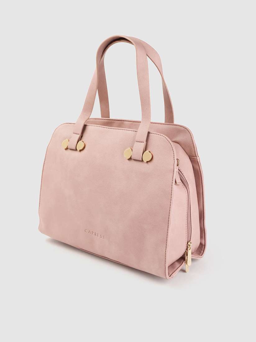 Buy Caprese Pink Solid Handheld Bag with Detachable Sling Strap Handbags for Women 11152812 Myntra